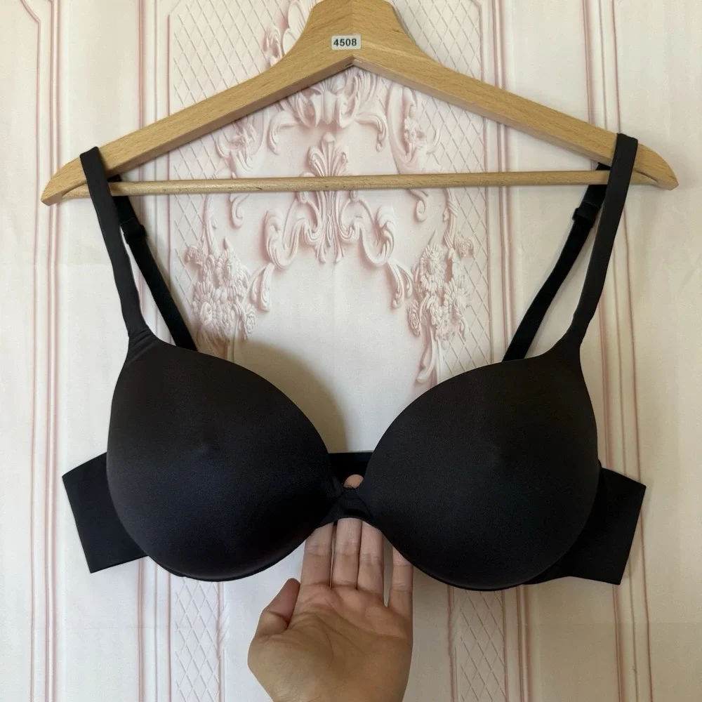 Skims Ultimate Nipple Push-Up Plunge Bra Onyx Black Size 36B NWOT - Picture 1 of 6